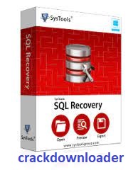 SysTools SQL Recovery Crack 